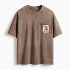 Jesus Is King Card Washed Unisex Pocket T-Shirt