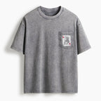 Jesus Is King Card Washed Unisex Pocket T-Shirt