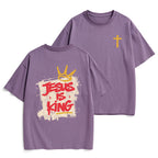Jesus Is King Christian Heavy Cotton T-Shirt