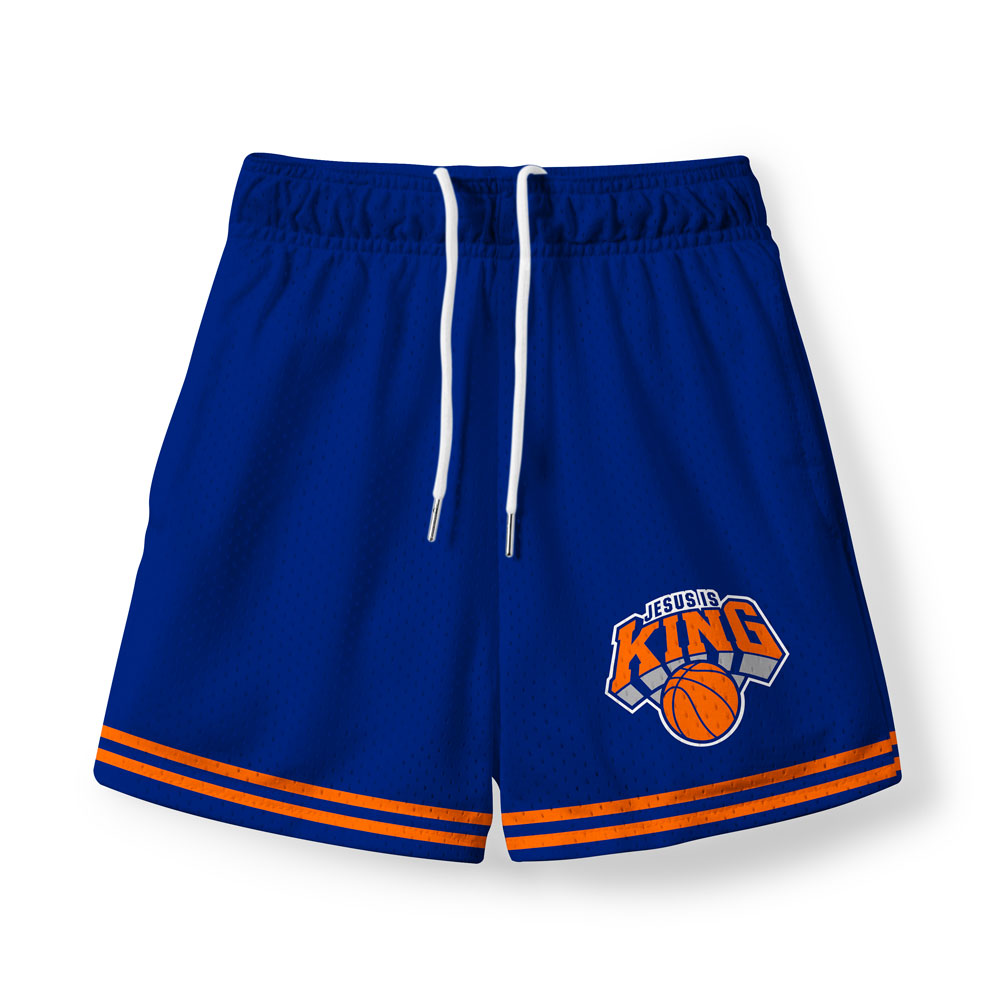 Jesus Is King Christian Kid Mesh Jersey & Shorts