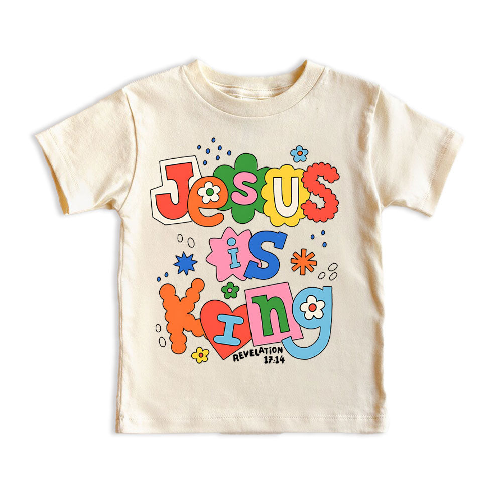 Jesus Is King Christian Kid T-Shirt