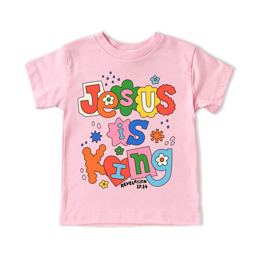 Jesus Is King Christian Kid T-Shirt