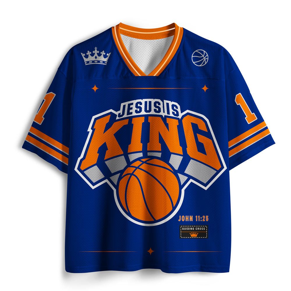 Jesus Is King Christian Mesh Jersey