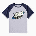 Jesus Is King Christian Raglan Sleeve T-Shirt
