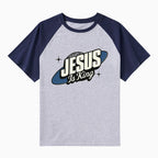 Jesus Is King Christian Raglan Sleeve T-Shirt