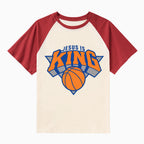 Jesus Is King Christian Raglan Sleeve T-Shirt