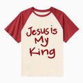 Jesus Is King Christian Raglan Sleeve T-Shirt