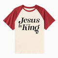 Jesus Is King Christian Raglan Sleeve T-Shirt
