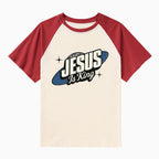 Jesus Is King Christian Raglan Sleeve T-Shirt