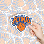Jesus Is King Christian Stickers