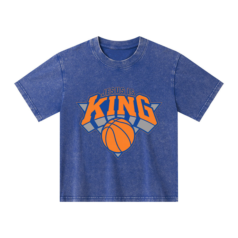 Jesus Is King Christian Washed T-Shirt