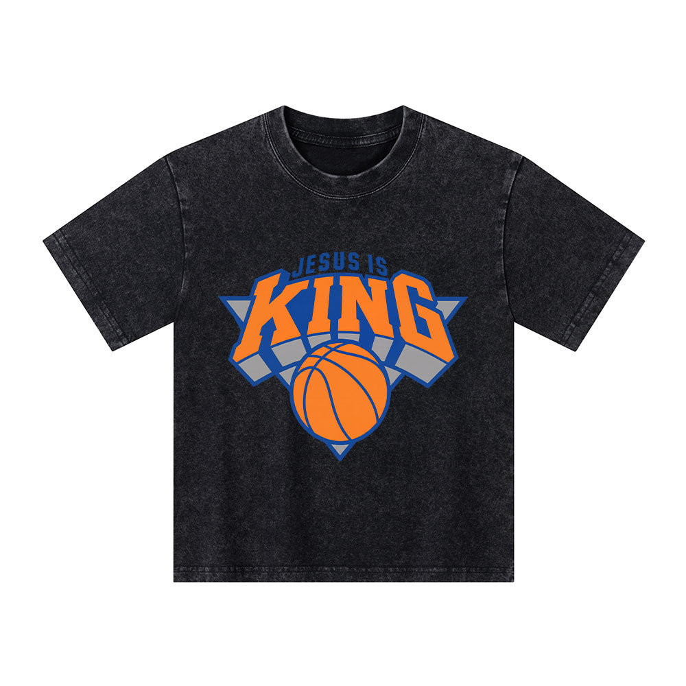 Jesus Is King Christian Washed T-Shirt