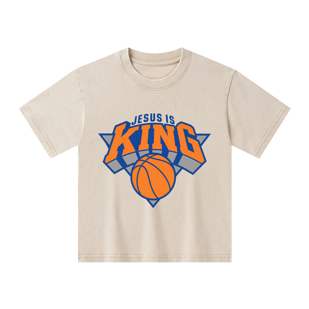 Jesus Is King Christian Washed T-Shirt