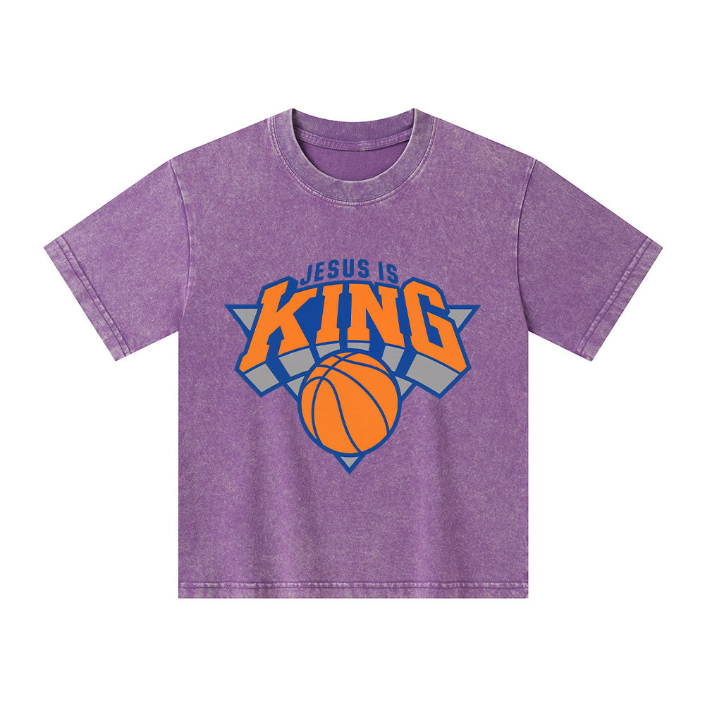Jesus Is King Christian Washed T-Shirt