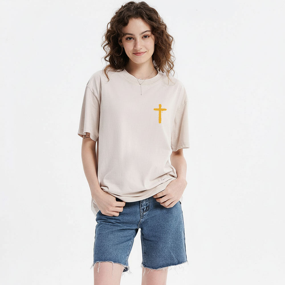 Jesus Is King Christian Washed T-Shirt