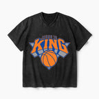 Jesus Is King Christian Washed V-Neck T-Shirt