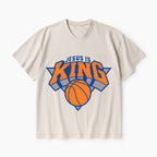 Jesus Is King Christian Washed V-Neck T-Shirt