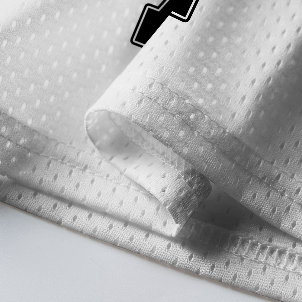 Jesus Is King Christian White Mesh Jersey