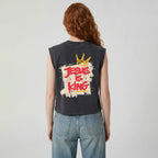 Jesus Is King Christian Women's Washed Tank Top