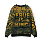 Jesus Is King Furry Christian Lightweight Cardigan