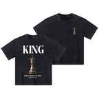 Jesus Is King Of Kings Christian Kid Washed T-Shirt