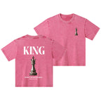Jesus Is King Of Kings Christian Kid Washed T-Shirt