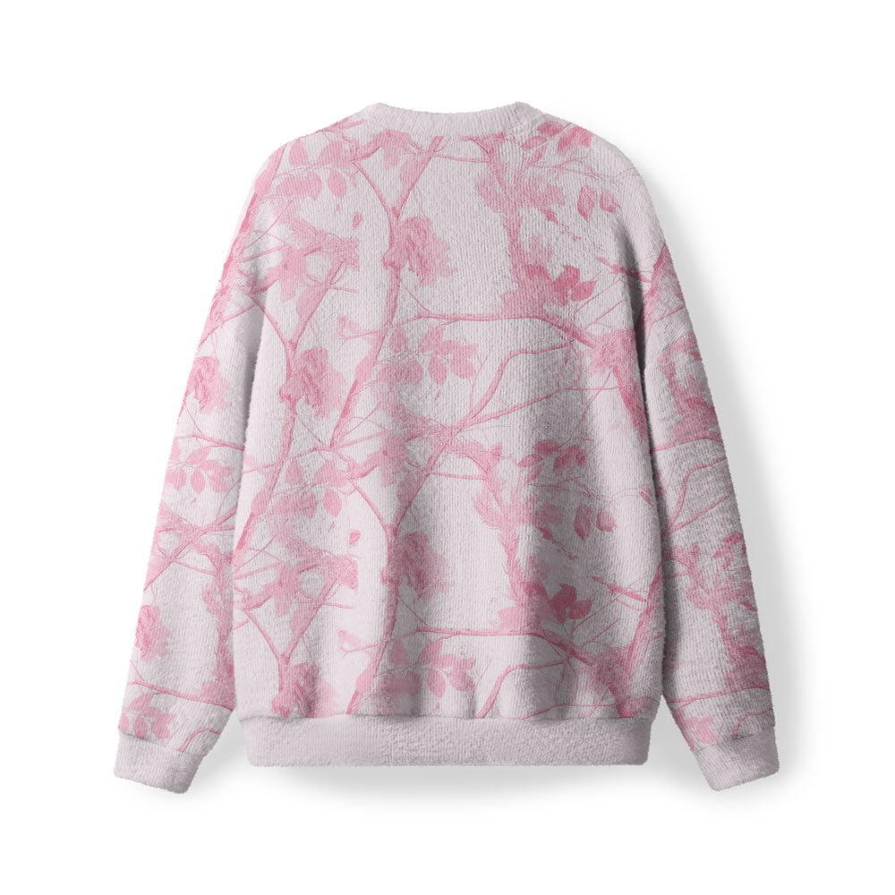 Jesus Is King Pink Camo Christian Lightweight Sweater