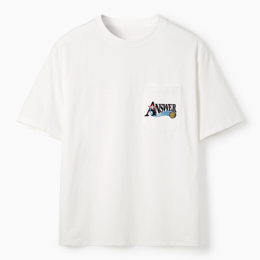 Jesus Is The Answer Christian Unisex Pocket T-Shirt