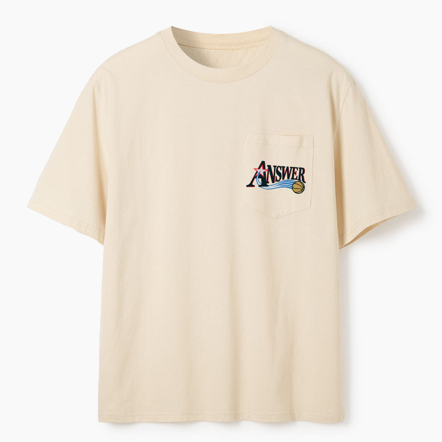 Jesus Is The Answer Christian Unisex Pocket T-Shirt