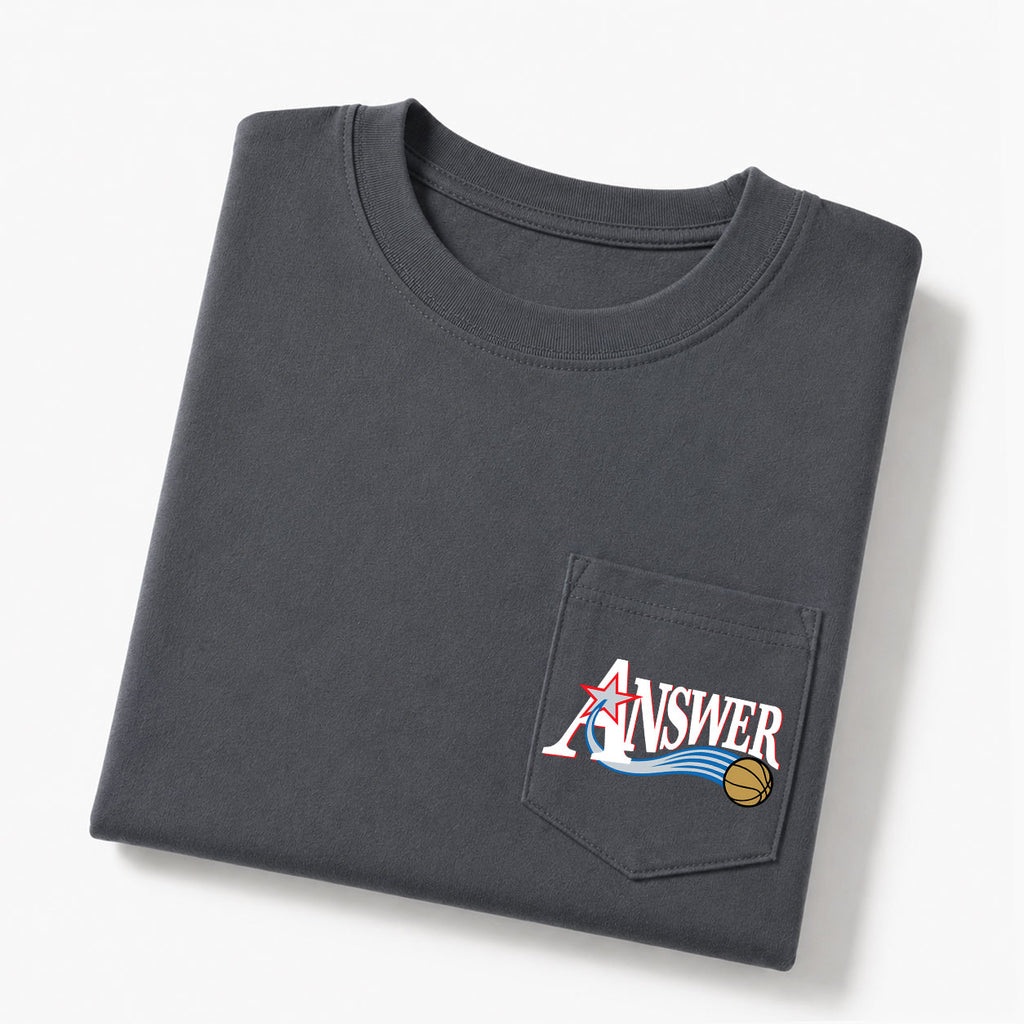 Jesus Is The Answer Christian Unisex Pocket T-Shirt