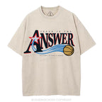 Jesus Is The Answer Christian Washed T-Shirt