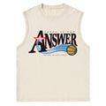 Jesus Is The Answer Christian Washed Tank Top