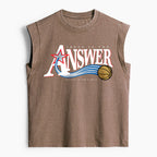 Jesus Is The Answer Christian Women's Washed Tank Top