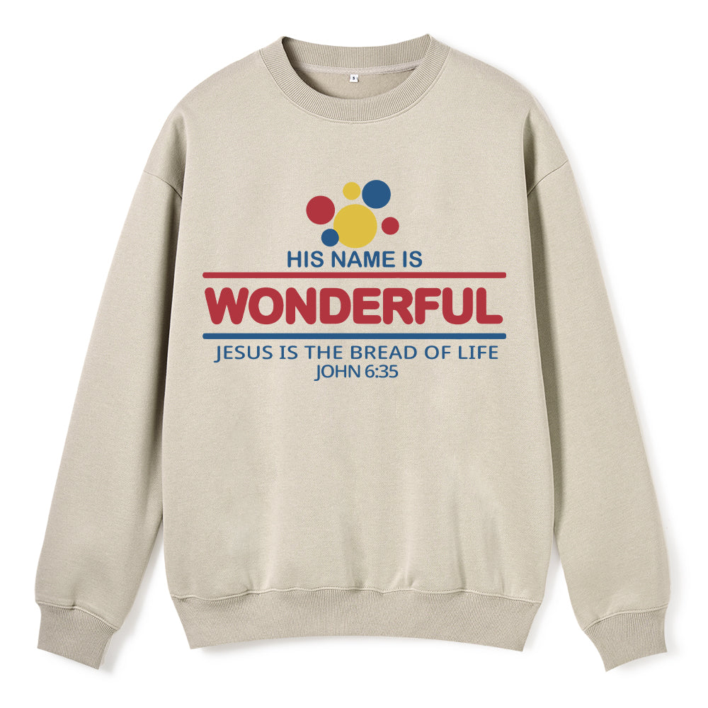 Jesus Is The Bread Of Life Christian Fleece Sweatshirt