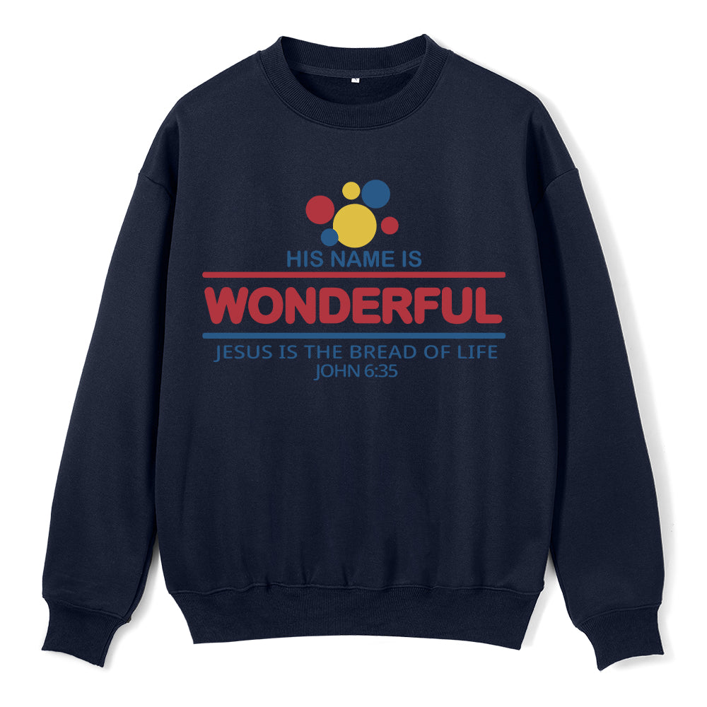 Jesus Is The Bread Of Life Christian Fleece Sweatshirt