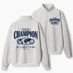 Jesus Is The Champion Christian Half Zip Fleece Sweatshirt