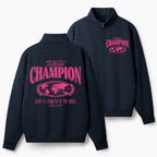 Jesus Is The Champion Christian Half Zip Fleece Sweatshirt