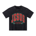 Jesus Is The Reason For The Season Christian Kid Washed T-Shirt