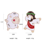 Jesus Lamb Enamel Pin