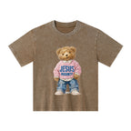 Jesus Love You Christian Kid Washed T-Shirt