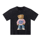 Jesus Love You Christian Kid Washed T-Shirt