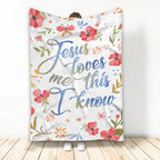Jesus Loves Me This I Know Lovely Gift Christian Blanket