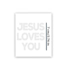 Jesus Loves You 12pcs Christian Temporary Tattoos