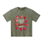 Jesus Loves You Berry Much Kid Washed T-Shirt