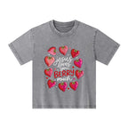 Jesus Loves You Berry Much Kid Washed T-Shirt
