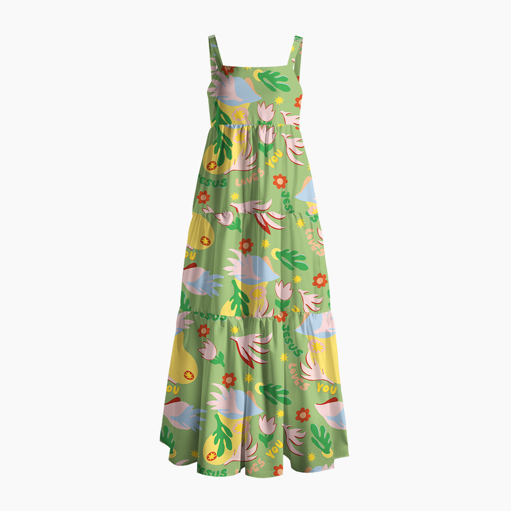 Jesus Loves You Christian Maxi Dress