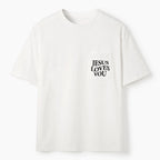 Jesus Loves You Christian Unisex Pocket T-Shirt