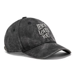 Jesus Loves You Christian Washed Hat