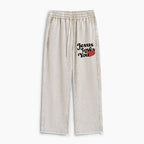 Jesus Loves You Christian Washed Sweatpants