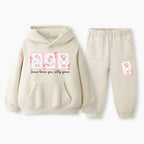 Jesus Loves You Silly Goose Christian Kid Fleece Hoodie Set